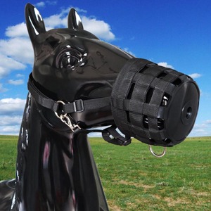 Best Selling Premium <b>Horse</b> Anti <b>Grazing</b> <b>Muzzle</b> High Quality Black Color Equestrian Equipment Made of Durable Nylon - Product Image 1