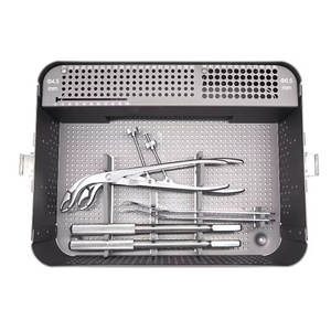 DENTAVEX CORPORATION DC-PK-0055 Kit d'instruments chirurgicaux orthopédiques réutilisables certifiés CE pour traumatologie, ensemble de vis cannelées de 6,5 mm, Classe - Product Image 1