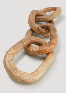 Escultura de Cadena de Eslabones de Madera Hecha a Mano, Tallada en Madera Natural Marrón, Decoración Artística para Mesa, Adorno Moderno para Sala de Estar - Product Image 4