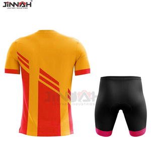 Conjunto de Jersey de Ciclismo de Manga Corta para Hombre, Verano, Cierre Completo, Secado Rápido, Transpirable, con Tirantes, Acolchado, Envío Directo - Product Image 4