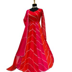 Dubai Kaftan Farshad Caftan Long Maxi Dress para fiestas Ropa informal Ropa de mujer fabricada en India Ropa Desi - Product Image 1