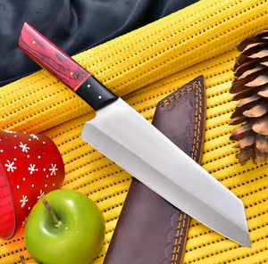 Couteau de chef en acier à haute teneur en carbone de qualité supérieure, fabriqué à la main, manche en bois, couteau de cuisine, fabricant OEM en gros - Product Image 4