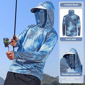 New Design Sublimation Waterproof Breathable Quick Dry UPF 50+ Fishing Clothing Unisex <b>Lightweight</b> Shirts Long Sleeve <b>Hoodie</b> - Product Image 1