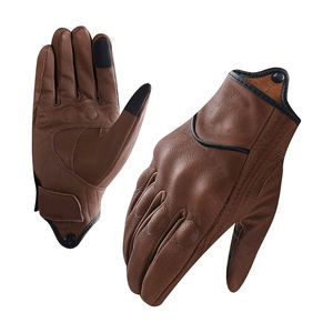 Guantes de Motocicleta de Cuero 100% Premium, Personalizados, Impermeables, de Dedo Completo, Alta Calidad, Precio Razonable, Color Sólido - Product Image 1