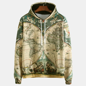 Nueva Llegada, Sudaderas con Capucha de Sublimación para Hombre, Otoño, Calidad Premium, Mezcla de Poliéster/Algodón, Ecológicas, Transpirables, Impermeables, Resistentes al Viento - Product Image 1