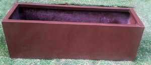 Pot de fleurs rectangulaire classique en FRP, design uni, fabriqué à la main, sculpté à la main, léger, incassable, pour usage extérieur/intérieur - Product Image 5