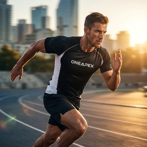 Men <b>Compression</b> T <b>Shirt</b> <b>Black</b> White Short Sleeve Athletic Gym Training Sportswear Custom Logo Fitness Running Workout <b>Shirt</b> - Product Image 5