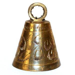 Cloche suspendue en laiton au design vintage et moderne, élégante, pour la décoration intérieure/extérieure de Noël, qualité supérieure, prix d'usine - Product Image 1