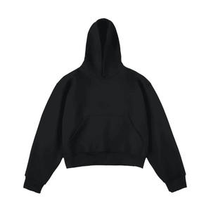 Pull-over court surdimensionné en coton 100% écologique de 400 g/m² de qualité supérieure, coupe ample, imprimé personnalisé, collection automne - Product Image 6