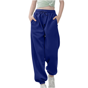 Manufacture with Fleece Fabric Flared Sweatpants Women's Flare Pant Trousers with Side Pockets Long pants for women - Product Image 4