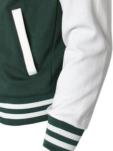Unisex Custom Design <b>Canvas</b> Varsity <b>Jacket</b> Wholesale Men's Chenille Embroidery Baseball Letterman Stand Oversized Winter - Product Image 4