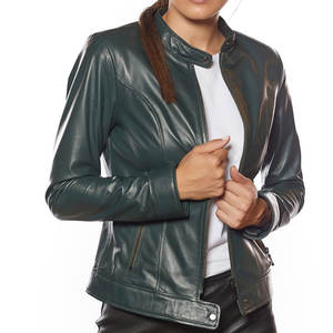 Vêtements d'hiver pour femmes, veste en cuir de mouton respirante et imperméable, best-seller, logo personnalisé, prix de gros d'usine - Product Image 2