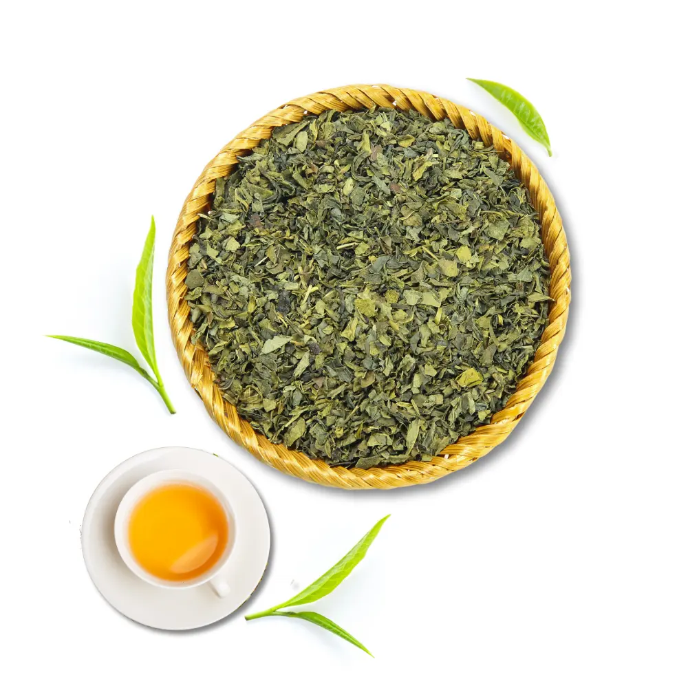 Konkurrenzfähiger Preis grüner Tee Blätter reiner geschmackster Tee Kraftpapiertüten kundenspezifische Box Verpackung Tee gemütlich