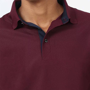 Polo à manches courtes pour homme, couleur unie, coton Oxford, coupe décontractée, boutons, longueur normale, vêtements de golf, polos - Product Image 5