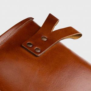 Pochette en cuir médiévale vintage, accessoire de costume pour reconstitution historique, sac à bandoulière en cuir d'inspiration médiévale - Product Image 4