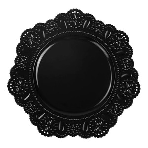 Assiette de service marocaine en acier inoxydable plaqué argent, prix d'usine, moderne, de luxe, faite à la main, écologique, pour la maison - Product Image 3
