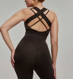 Ropa Deportiva para Mujer, Talla Grande, Top de Yoga, Sujetador Deportivo Transpirable con Relleno, Espalda Cruzada, Busto Grande - Product Image 5