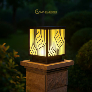 Gate pillar light Viet Nam CM Decor Outdoor/Wall/Villa/Garde 1-Year steel/inox 3500K (Warm White) AC 220V( ± 10%) 300 lm LED - Product Image 4