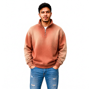 Fabricant de vêtements streetwear personnalisés pour hommes, avec fermeture éclair courte effet délavé, vente en gros, marque privée, OEM, fournisseur d'habillement et d'articles vestimentaires, usine - Product Image 1
