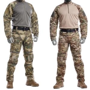 Costumes de travail formels deux pièces pour le printemps et l'automne, en polyester épais camouflage, résistant à l'usure et durable, pour l'entraînement en extérieur - Product Image 3