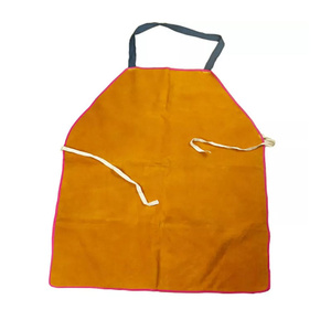 Tablier de soudeur sans manches en cuir de vachette fendu, résistant à la chaleur, ignifuge, pour la lutte contre les incendies, résistant à l'huile, durable - Product Image 2