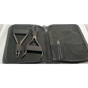 Kits professionnels d'extensions de cheveux, outils d'extensions de cheveux en acier inoxydable allemand, ensembles d'outils pour experts, utilisation en salon de beauté, kits de pinces pour extensions - Product Image 2