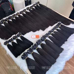 Vente en gros Machine à cheveux Remy Faisceaux de trame Os droit Cheveux vietnamiens bruts cuticules alignées Meilleure qualité du vendeur - Product Image 3