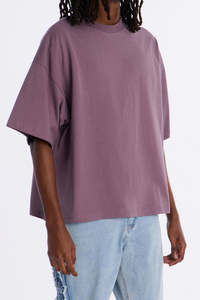 Custom Logo 100% Cotton Classic Oversized Men's <b>shirts</b> Heavyweight Dropped Shoulder Wide Sleeves Plain T-<b>shirt</b> Wholesale Factory - Product Image 4
