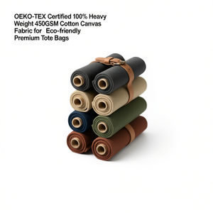 Tela de Lona de Algodón 100% Certificada OEKO-TEX, 450 g/m², para Bolsas de Compras Ecológicas y Resistentes - Product Image 2