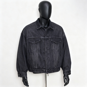 Chaquetas de Hombre al por Mayor para Otoño, Chaquetas de Mezclilla de Color Sólido Personalizadas, Resistentes, Ecológicas, Vintage, 100% Algodón, Proveedor OEM - Product Image 3