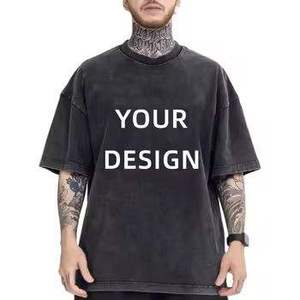 Camisetas Oversize Personalizadas al por Mayor para Hombre, 260 Gramos, Estilo Urbano, Impresión Serigráfica, Color Sólido, Transpirables, 100% Algodón - Product Image 4