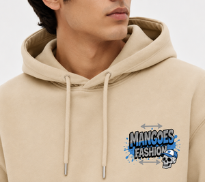 Sweat-shirt à capuche personnalisé en gros, imprimé et brodé, coupe classique, style streetwear, avec logo graphique, en molleton, style kangourou - Product Image 2