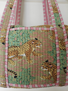 Bolsa de Lona Shree Balajee, Diseño a Rayas Pequeñas, Ligera, de Algodón, Unisex, con Asas Dobles y Cierre de Cremallera, para Viaje, 20-35L - Product Image 5