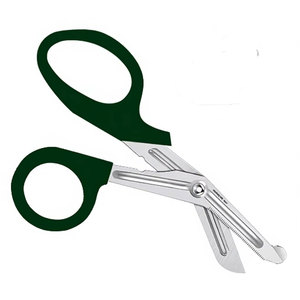Tijeras de Primeros Auxilios Trauma Shear de 5.5 Pulgadas, Color Verde Cazador, Acero Inoxidable de Grado Alemán, Tijeras Utilitarias para Vendajes de Emergencia Médica - Product Image 6
