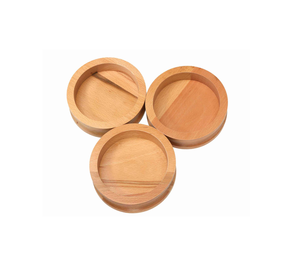 Luxurious Wooden Wine Bottle Coaster With Cork Base Handcrafted For Beverage Protection Bottle Holder Coaster - Product Image 6
