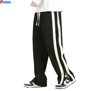 Breathable Drawstring Man Trouser Side <b>Strips</b> Plain Dyed New Design Men Trousers for Adult OEM Services Made in High Quality - Product Image 4