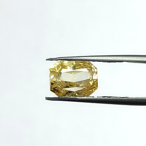 พลอยแซฟไฟร์สีเหลืองทรงแปดเหลี่ยมธรรมชาติ 5.54 กะรัต จากศรีลังกา สำหรับทำเครื่องประดับและแหวน พร้อมแผนภูมิราตติ 6.25 YTNNS-200 - Product Image 2