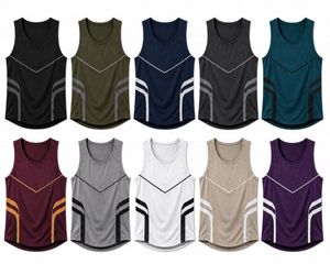 เสื้อกล้ามผู้ชายสีเทาเข้ม ทรงสปอร์ต ระบายอากาศ แห้งเร็ว ไม่หดตัว เป็นมิตรต่อสิ่งแวดล้อม ผ้าถักน้ำหนัก 160 กรัม 100% ผ้าฝ้าย  คอกลม ไม่มีแขน กำลังเป็นที่นิยม - Product Image 6
