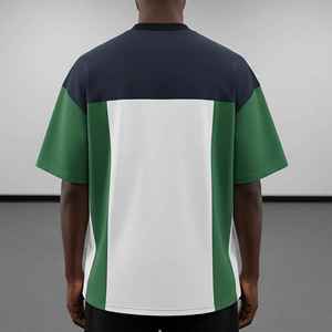 Heavyweight Cotton 180GSM Eco-Friendly High Quality OEM/ODM Quick Dry Custom Puff Printed Logo Loose Fit <b>Drop</b> T-Shirt Men - Product Image 3