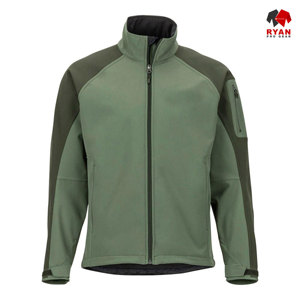 แจ็คเก็ตซอฟต์เชลล์ดีไซน์พิเศษสำหรับผู้ชาย ยี่ห้อ Ryan Pro Gear แบบซิป พร้อมโลโก้สั่งทำพิเศษ ทรงปกติ - Product Image 1