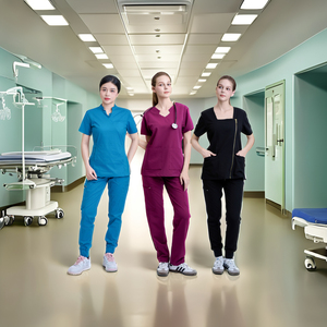 ชุดสครับทางการแพทย์แบบมีสีสันสินค้าตรงจากโรงงานเสื้อผ้าโรงพยาบาลดีไซน์ทันสมัยกันน้ำตรายี่ห้อ - Product Image 1