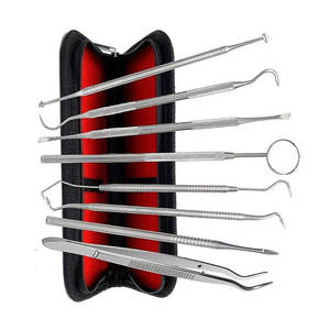 High Quality Stainless Steel & Plastic Manual Dental Pick Oral Hygiene Surgical Kit Set Class I Made in Pakistan Grip Surgical - Product Image 5