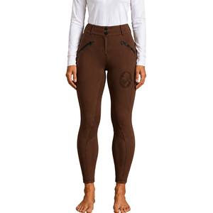 Women Chocolate <b>Brown</b> Horse Riding <b>Leggings</b> High Waist Equestrian Training Tights Stretch Rider Breeches Comfortable Sports Wear - Product Image 1