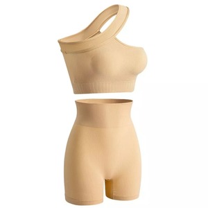 Wholesale Same Brand <b>Yoga</b> Set Women Solid Breathable Seamless Eco-Friendly High Waisted Workout <b>Pilates</b> Gym Leggings Front 2 - Product Image 3