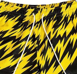 Shorts de sport pour hommes à rayures latérales et motif étoiles, avec fermeture éclair et cordon de serrage, séchage rapide, respirant, taille élastique, tenue décontractée 2026 - Product Image 3