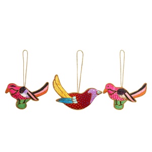 Adornos para árboles de Navidad bordados de satén de terciopelo hechos a mano, adorno personalizado al por mayor con camello, Reno, oveja, caballo - Product Image 3