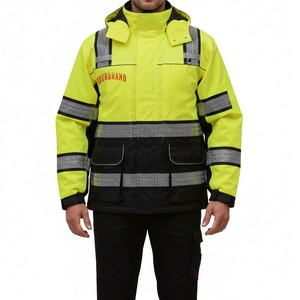 Chaqueta de Seguridad Reflectante Personalizada OEM, Ligera, Transpirable, de Alta Visibilidad, Ropa de Trabajo Protectora - Product Image 3