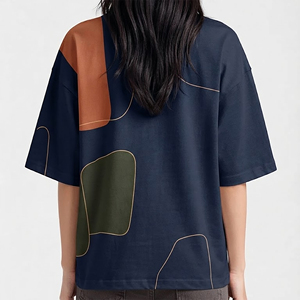 เสื้อยืดผู้หญิงแฟชั่นลำลองที่สวมใส่สบาย ทำจากผ้าฝ้ายที่ทนทาน ให้ความนุ่มสบายในชีวิตประจำวันและเสื้อยืดผู้หญิงแฟชั่นอเนกประสงค์ - Product Image 2