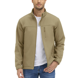 Veste Softshell d'hiver pour homme, conçue sur mesure, haute qualité, légère, coupe-vent, imperméable, longue, en tissu doux, vente en gros - Product Image 5