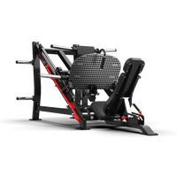 Máquina de prensa de piernas ajustable QLI FITNESS comercial con carga de placas, modelo QPLP105, construcción de acero, capacidad de seguridad de 450 kg